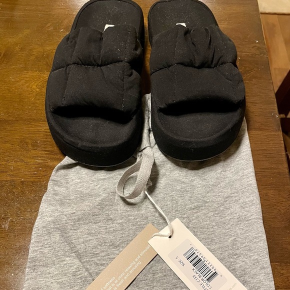 Quilted Terry cotton slide slippers by SKIN - Picture 3 of 4